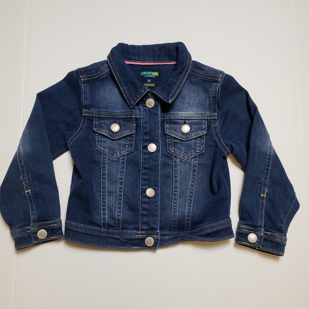Oshkosh Genuin Kid  Denim Jacket Girl Size 3T